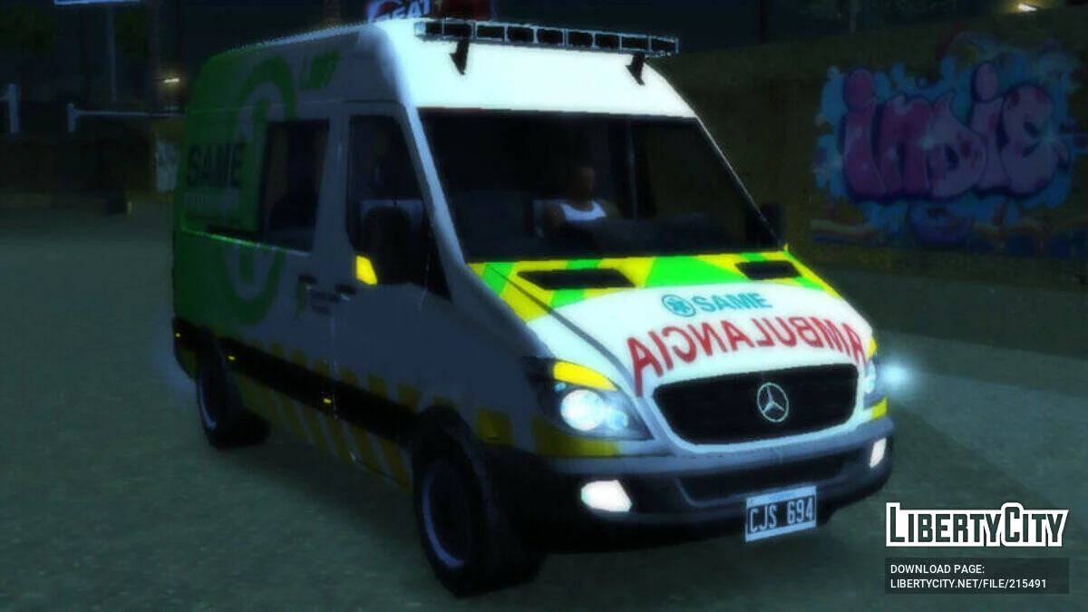 Mercedes-Benz  - Швидка Допомога / GTA San Andreas (iOS, Android)