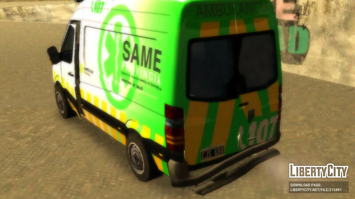 Mercedes-Benz  - Швидка Допомога / GTA San Andreas (iOS, Android)