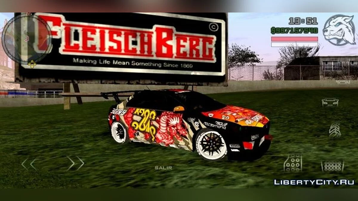 Mitsubishi Ryo Evolution / GTA سان أندرياس (iOS، أندرويد)