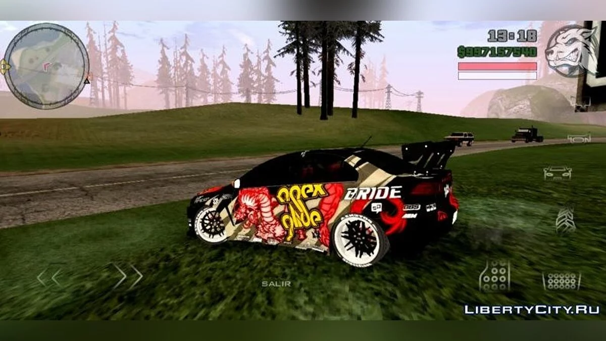 Mitsubishi Ryo Evolution / GTA سان أندرياس (iOS، أندرويد)