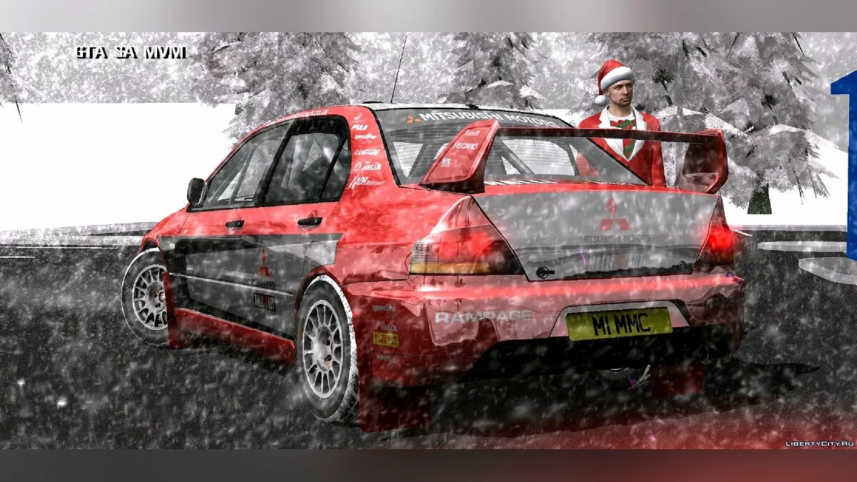 Mitsubishi Lancer Rally + вініл / GTA San Andreas (iOS, Android)