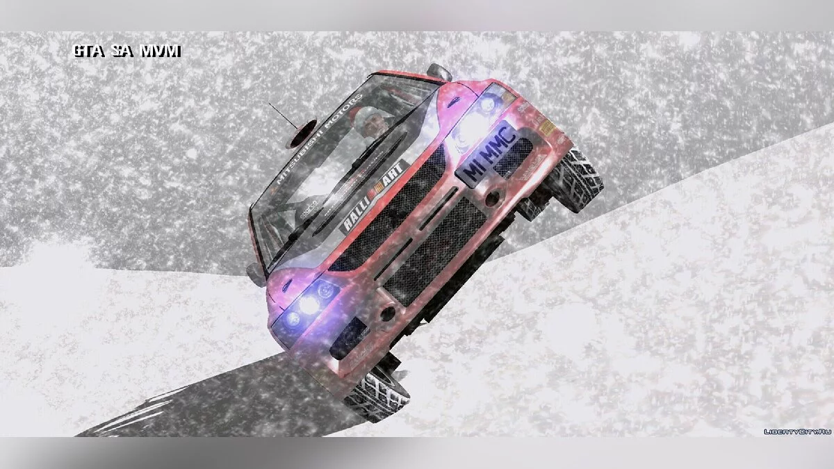 Mitsubishi Lancer Rally + vinilos / GTA San Andreas (iOS, Android)
