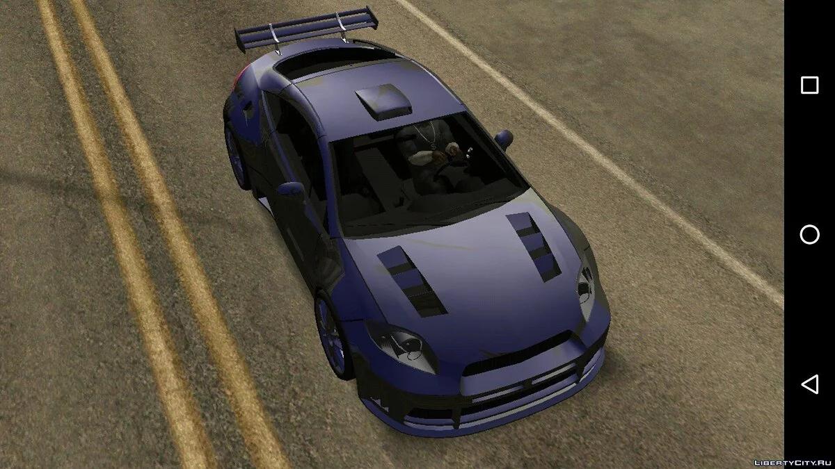 Mitsubishi Eclipse 4 2006 Most Wanted Edition (hanya DFF) / GTA San Andreas (iOS, Android)
