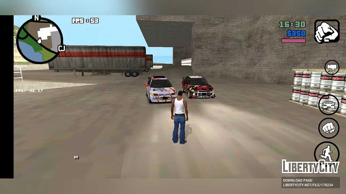 Mitsubishi Lancer Evolution 3 Tunable (DFF uniquement) / GTA San Andreas (iOS, Android)