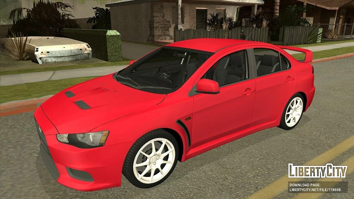 Mitsubishi Lancer Evolution X / GTA سان أندرياس (iOS، أندرويد)