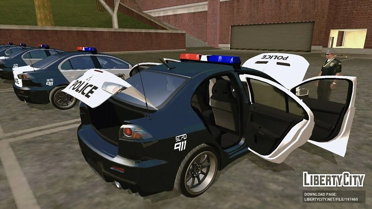 Mitsubishi Lancer Evo X POLICE (лише DFF) / GTA San Andreas (iOS, Android)