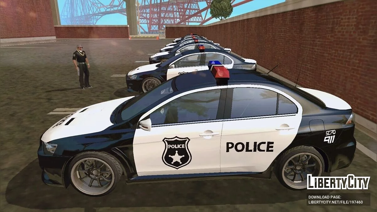 Mitsubishi Lancer Evo X POLICE (лише DFF) / GTA San Andreas (iOS, Android)