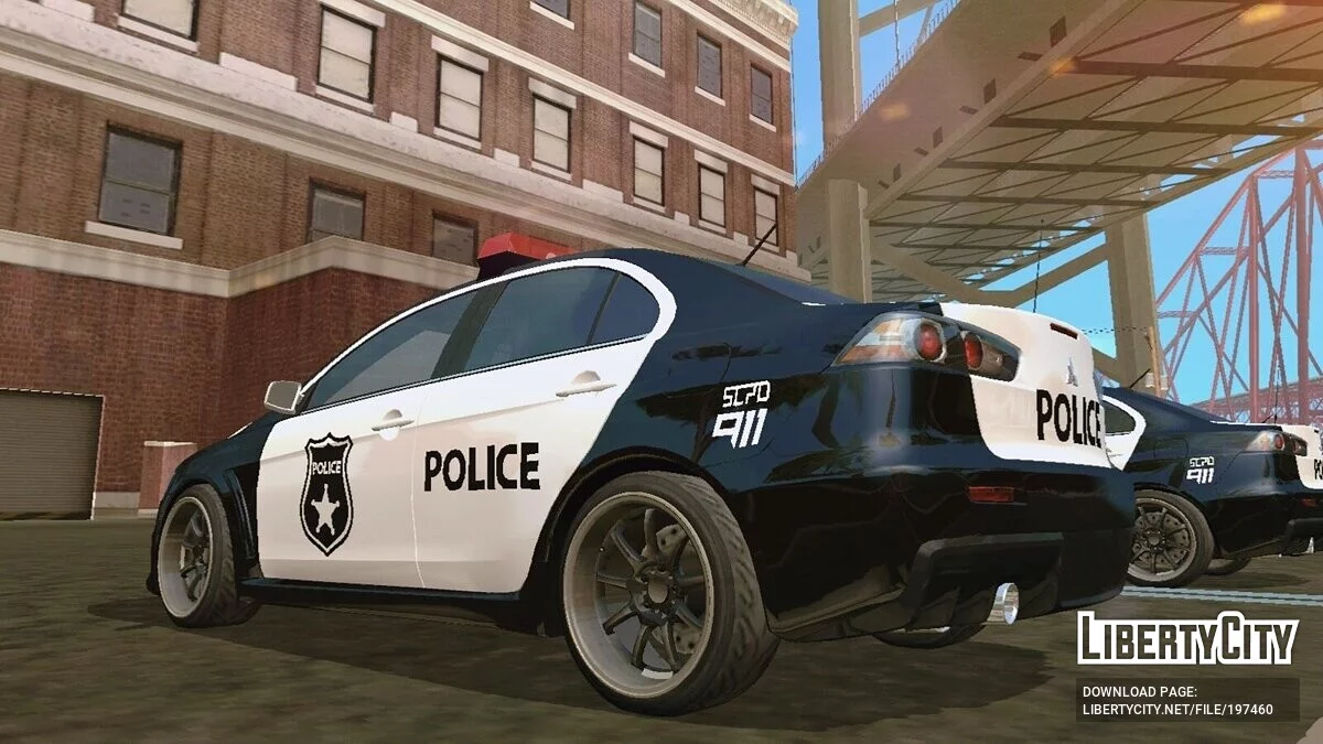 Mitsubishi Lancer Evo X POLICE (лише DFF) / GTA San Andreas (iOS, Android)