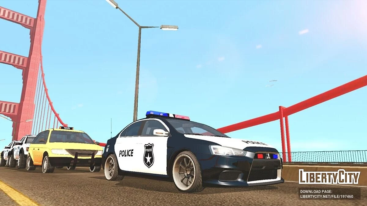 Mitsubishi Lancer Evo X POLICE (лише DFF) / GTA San Andreas (iOS, Android)