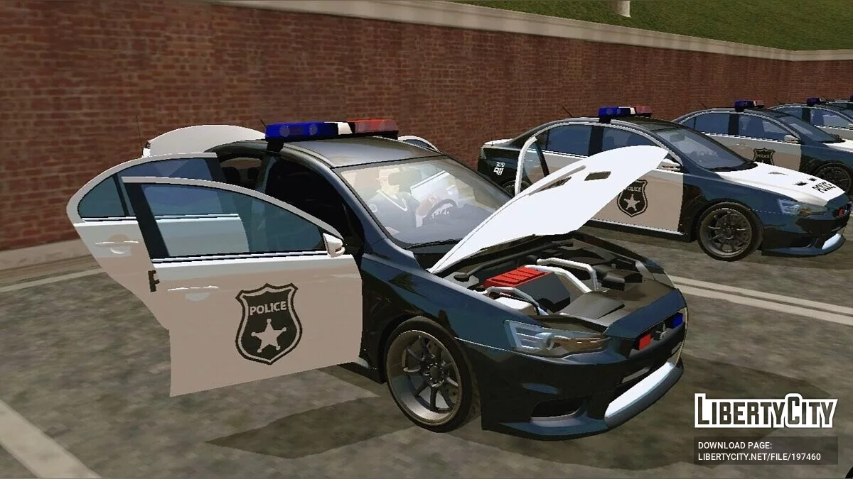Mitsubishi Lancer Evo X POLICE (лише DFF) / GTA San Andreas (iOS, Android)