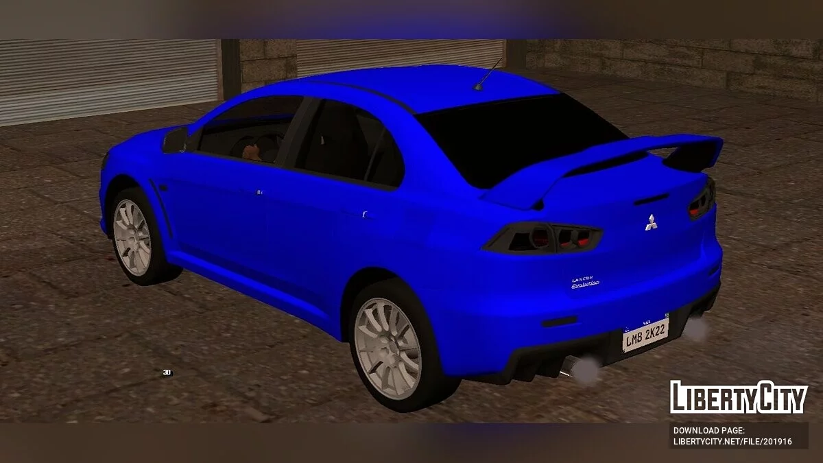 Mitsubishi Lancer EVO X (DFF saja) / GTA San Andreas (iOS, Android)
