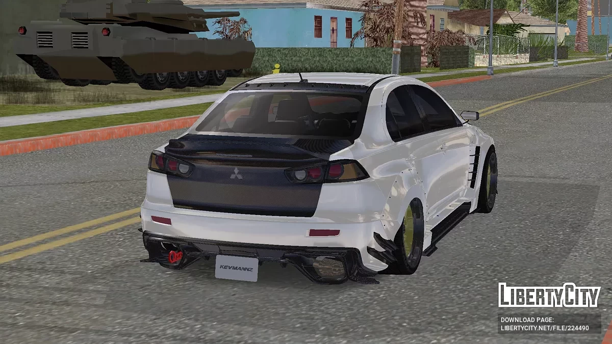 Mitsubishi Lancer Evolution X Kevmannz (Android/PC) / GTA San Andreas (iOS, Android)
