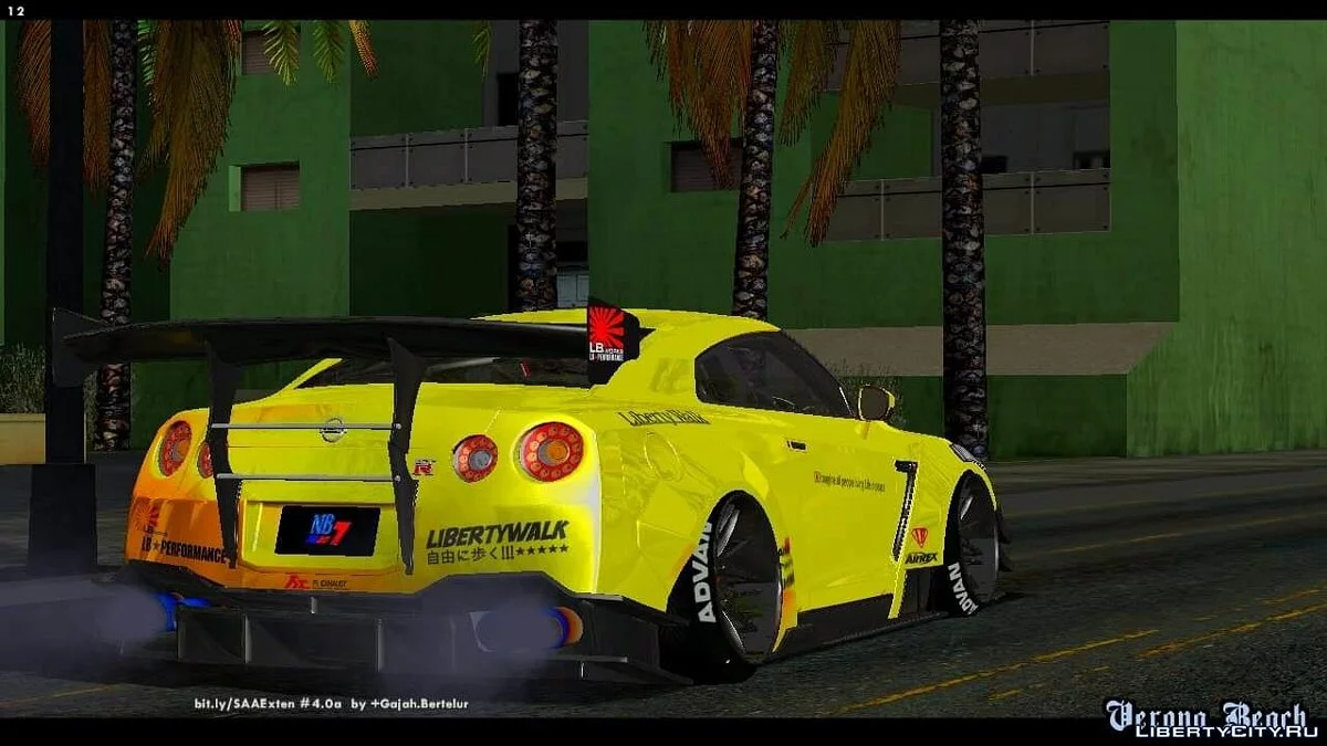 Nissan GT-R35 Libety Walk Type 2 2018 / GTA San Andreas (iOS, Android)
