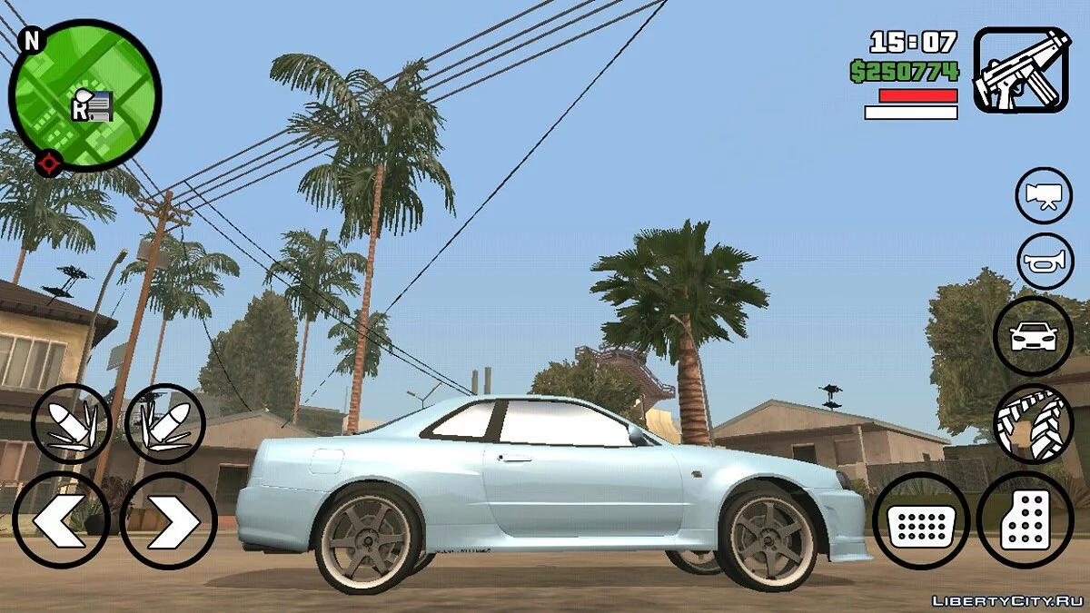 Nissan Skyline GTR R34 (solo DFF) / GTA San Andreas (iOS, Android)