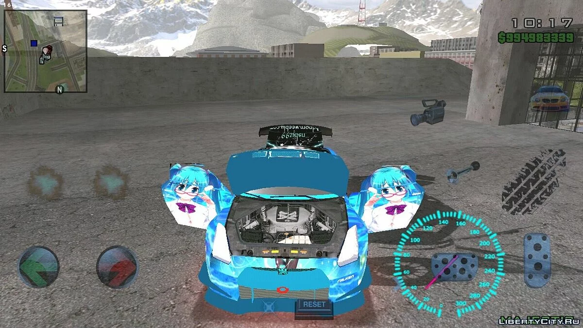 Nissan GTR R35 Need for Speed Hatsune Miku / GTA San Andreas (iOS, Android)