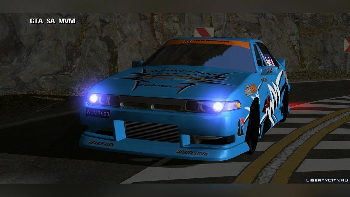 Nissan + pengaturan untuk drifting / GTA San Andreas (iOS, Android)