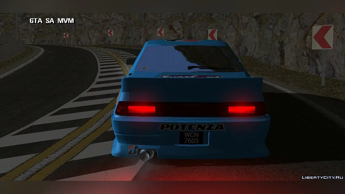 Nissan + pengaturan untuk drifting / GTA San Andreas (iOS, Android)