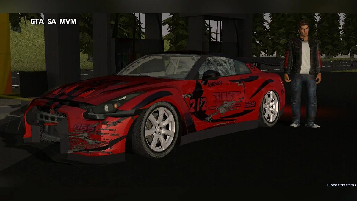 Nissan GT-R R35 + комплект вінілів / GTA San Andreas (iOS, Android)