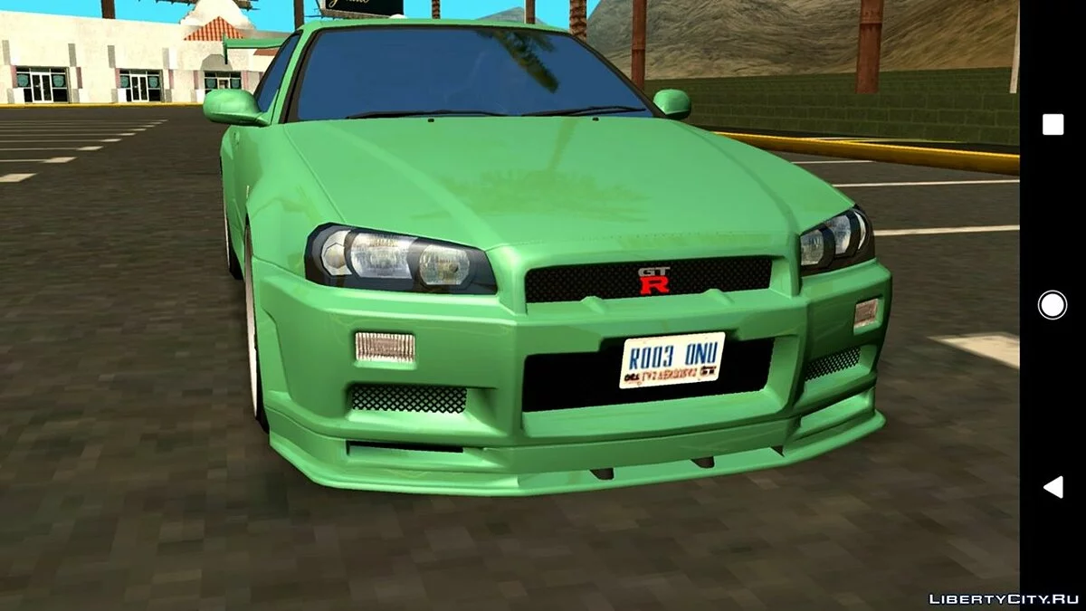 Nissan Skyline GT-R R34 v3.0 (apenas DFF) / GTA San Andreas (iOS, Android)