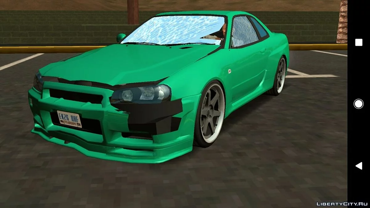 Nissan Skyline GT-R R34 v3.0 (apenas DFF) / GTA San Andreas (iOS, Android)