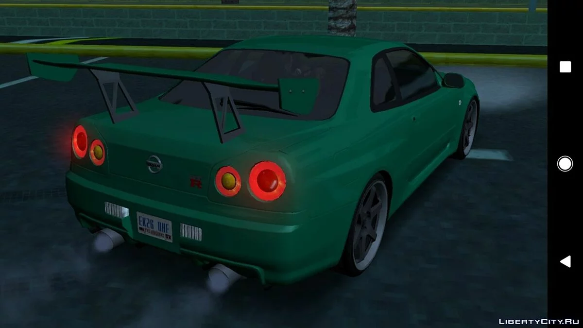 Nissan Skyline GT-R R34 v3.0 (apenas DFF) / GTA San Andreas (iOS, Android)