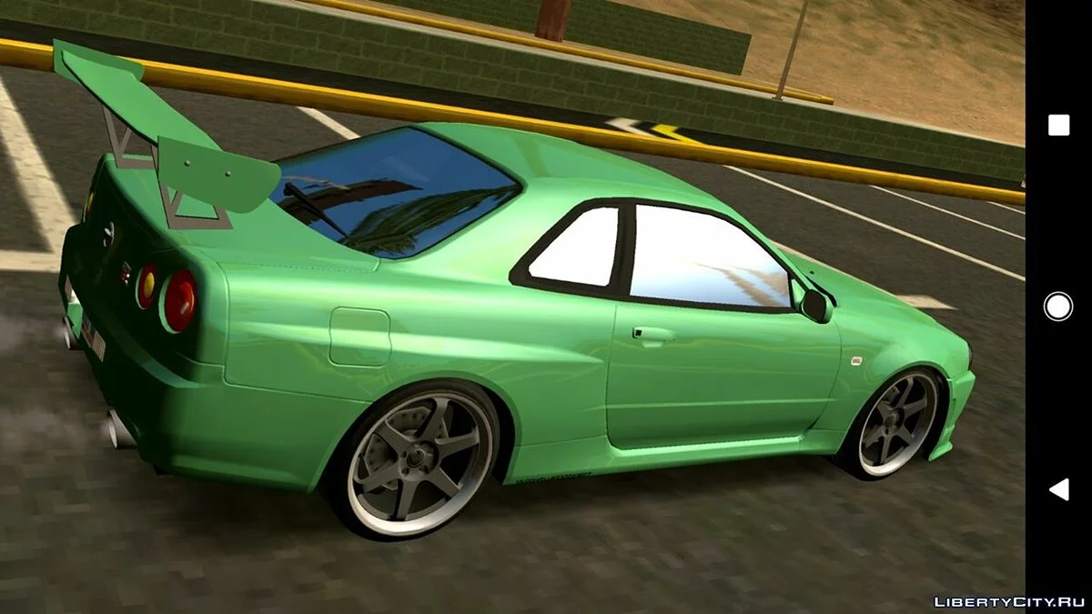 Nissan Skyline GT-R R34 v3.0 (apenas DFF) / GTA San Andreas (iOS, Android)