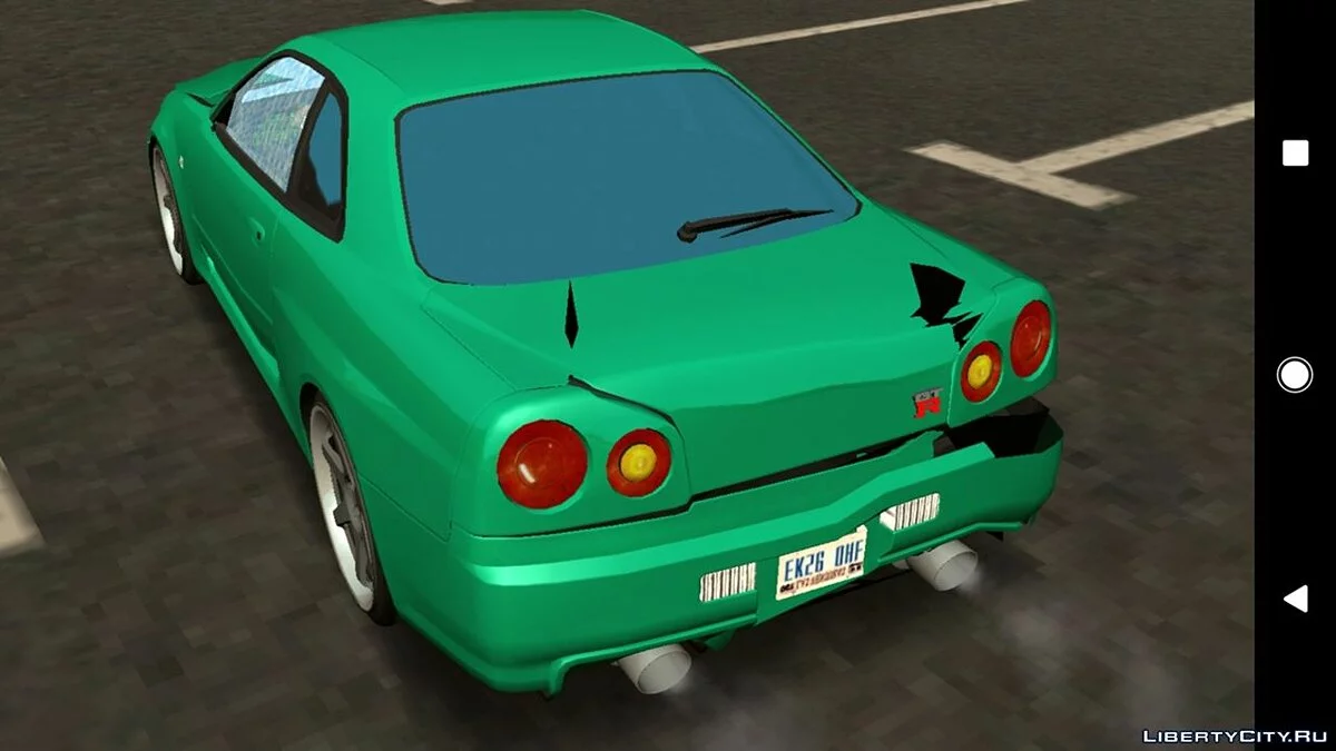 Nissan Skyline GT-R R34 v3.0 (apenas DFF) / GTA San Andreas (iOS, Android)