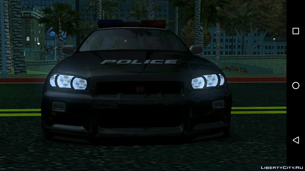 Nissan Skyline R32/34 Police (DFF only) / GTA San Andreas (iOS, Android)