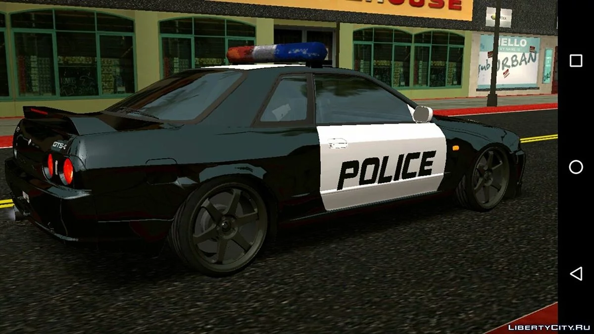Nissan Skyline R32/34 Police (DFF only) / GTA San Andreas (iOS, Android)