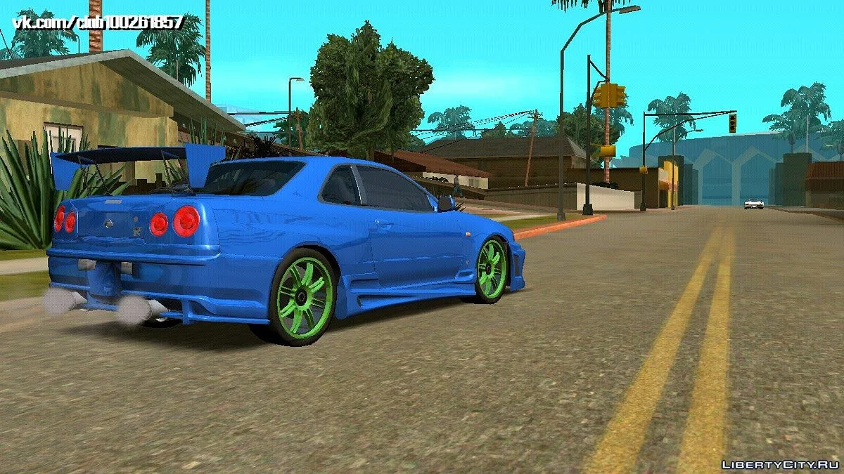 نيسان Skyline GTR-34 Tuning (DFF فقط) / GTA سان أندرياس (iOS، أندرويد)