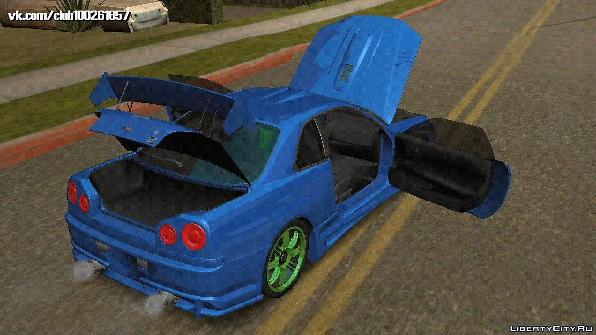 نيسان Skyline GTR-34 Tuning (DFF فقط) / GTA سان أندرياس (iOS، أندرويد)