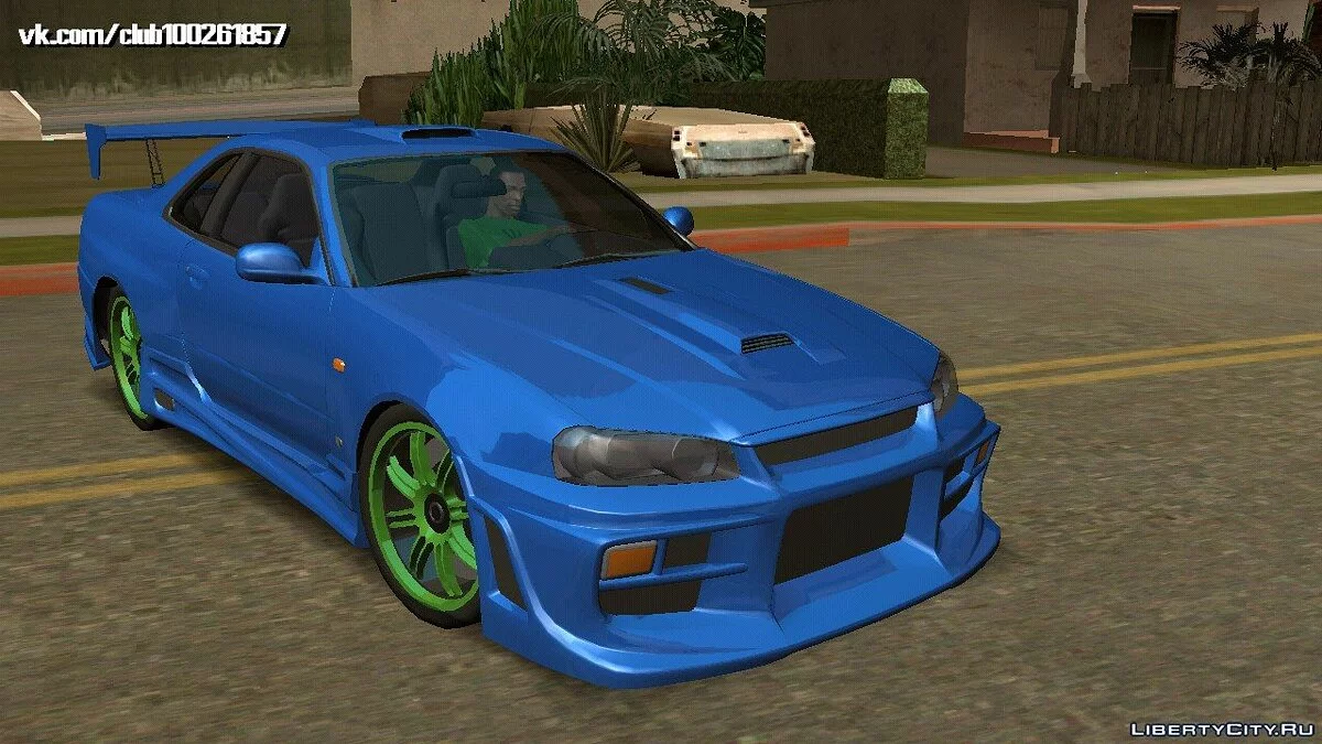 نيسان Skyline GTR-34 Tuning (DFF فقط) / GTA سان أندرياس (iOS، أندرويد)
