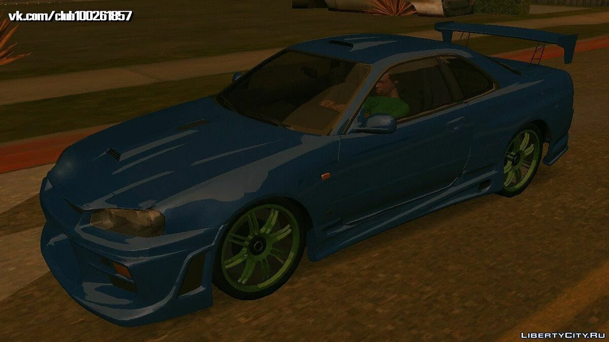 نيسان Skyline GTR-34 Tuning (DFF فقط) / GTA سان أندرياس (iOS، أندرويد)