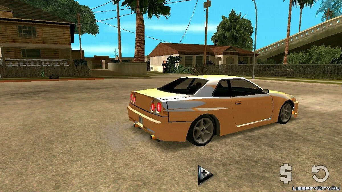 Nissan Skyline — хромований корпус (тільки DFF) / GTA San Andreas (iOS, Android)