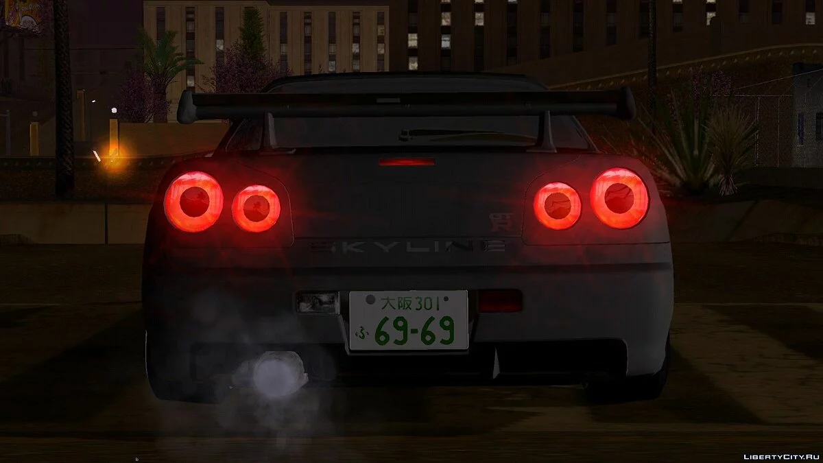 نيسان Skyline R34 GT-R (DFF فقط) / GTA سان أندرياس (iOS، أندرويد)