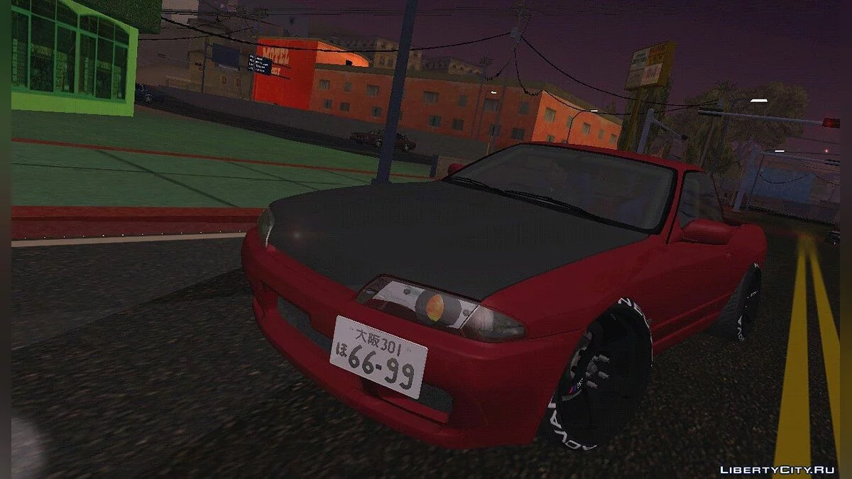 نيسان سكاي لاين ار 32 دريفت (DFF فقط) / GTA سان أندرياس (iOS، أندرويد)
