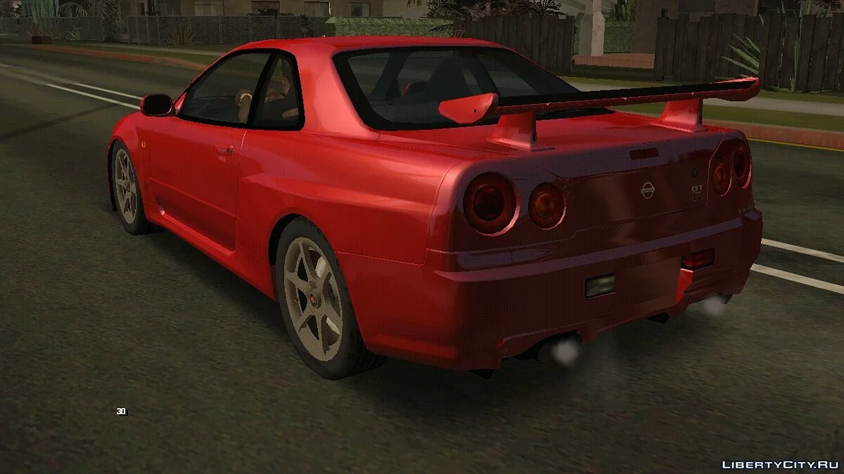 Nissan Skyline GT-R V-Spec (R34) / GTA San Andreas (iOS, Android)