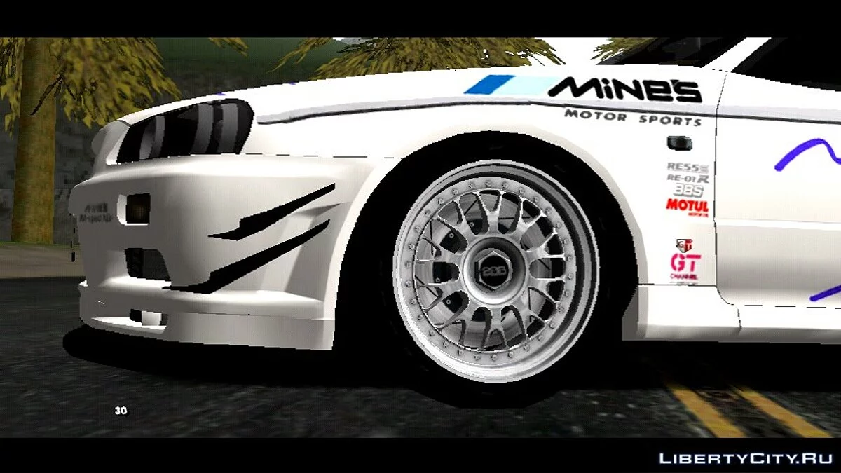 1999 Mine's R34 Nissan Skyline GT-R / GTA San Andreas (iOS, Android)
