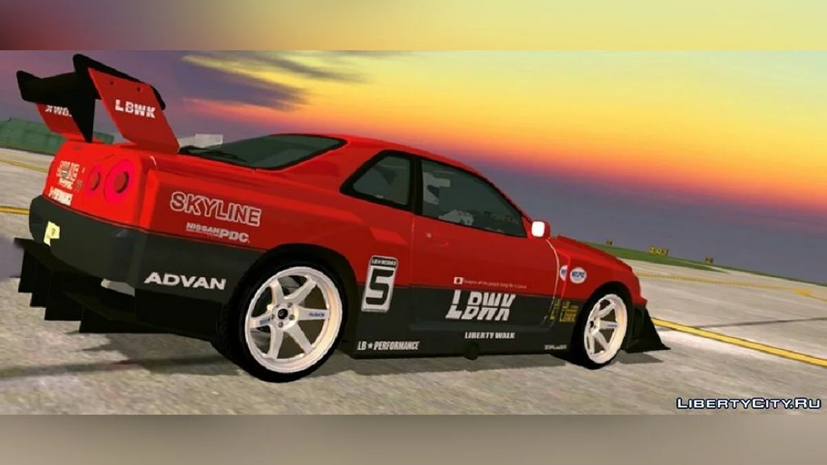 Nissan Skyline GTR R34 / GTA San Andreas (iOS, Android)