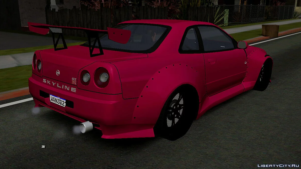 Nissan Skyline R34 Wide Body (DFF فقط) / GTA سان أندرياس (iOS، أندرويد)