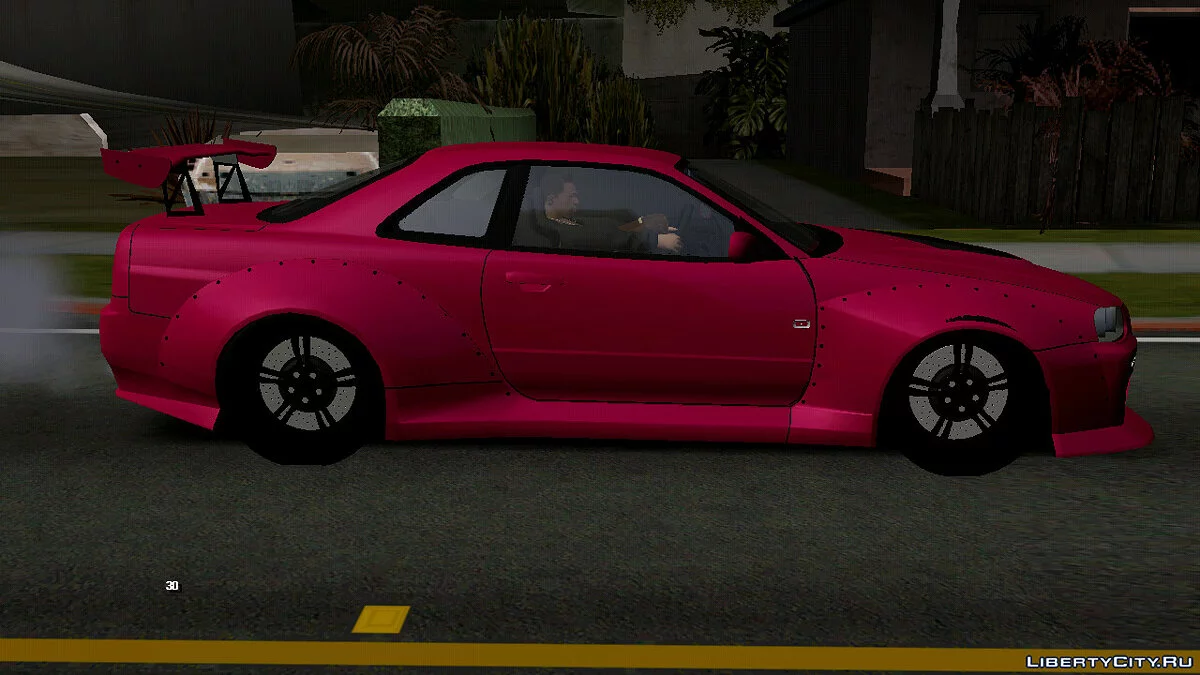 Nissan Skyline R34 Wide Body (DFF فقط) / GTA سان أندرياس (iOS، أندرويد)