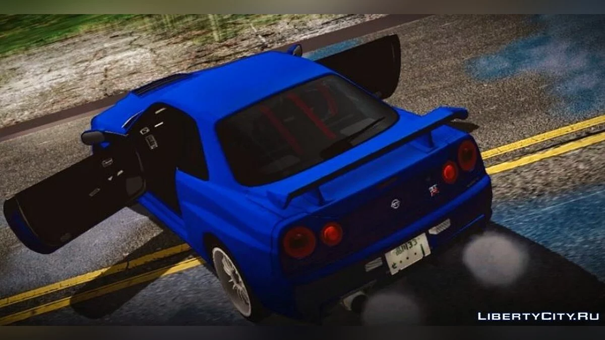 Nissan GTR R34 2002 F4 / GTA San Andreas (iOS, Android)