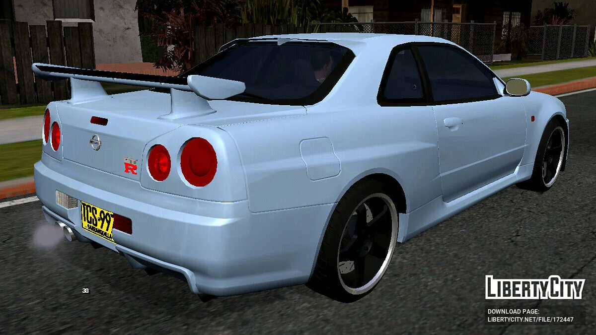 日产 Skyline GT-R R34 (仅 DFF) / GTA San Andreas (iOS, Android)