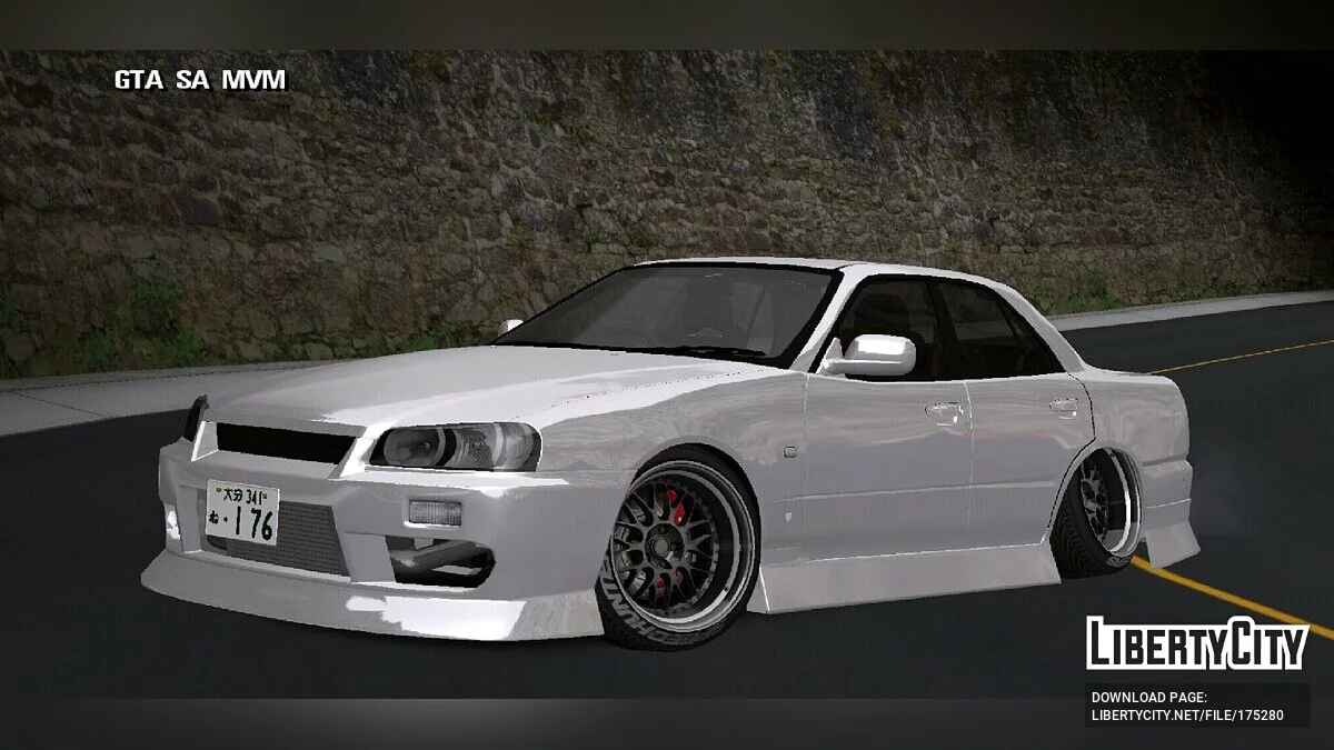 Nissan R34 / GTA San Andreas (iOS, Android)