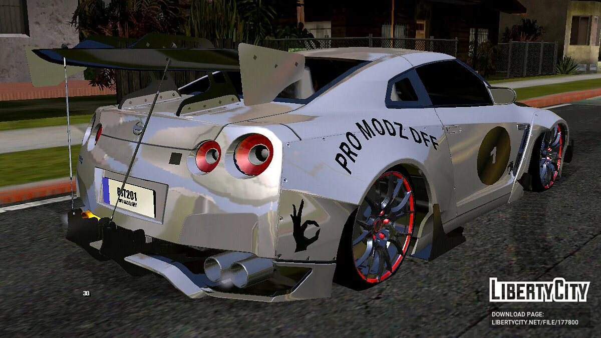 Nissan GTR 35 2010 ROCKEY BUNNY (DFF only) / GTA San Andreas (iOS, Android)