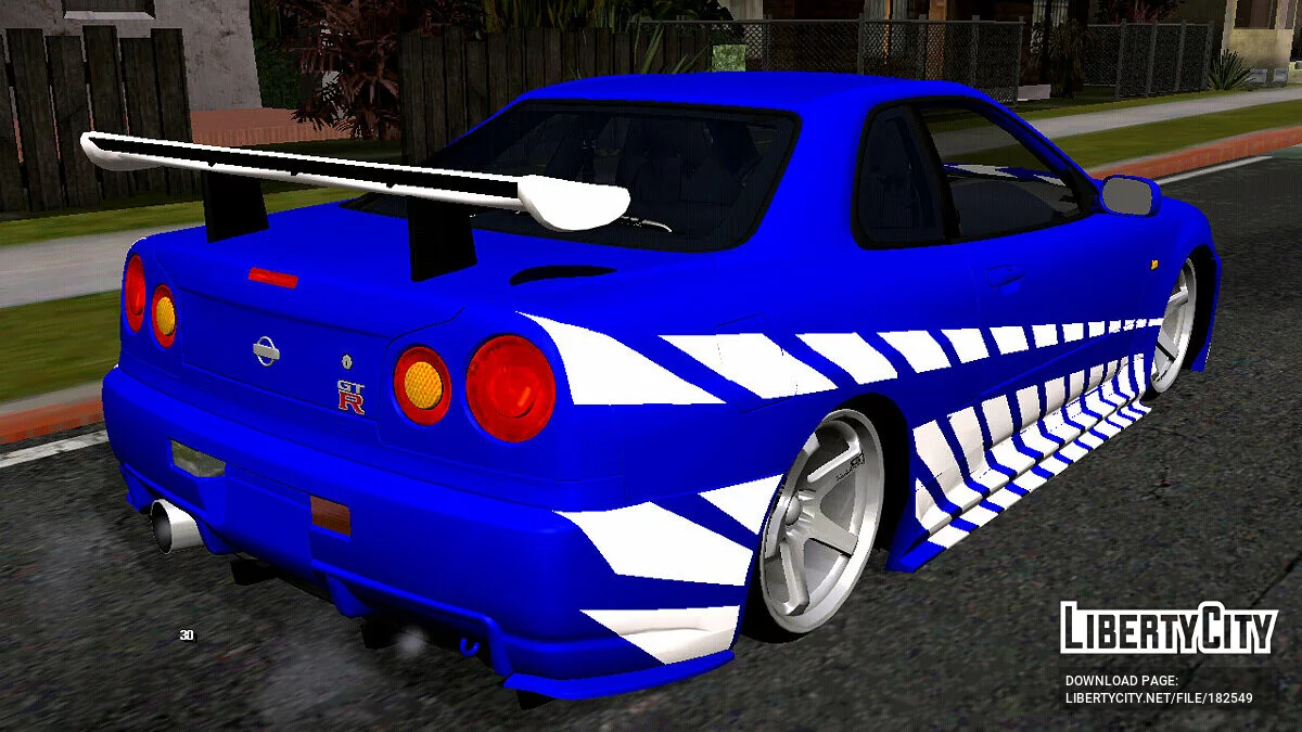 Nissan Skyline R34 (лише DFF) / GTA San Andreas (iOS, Android)