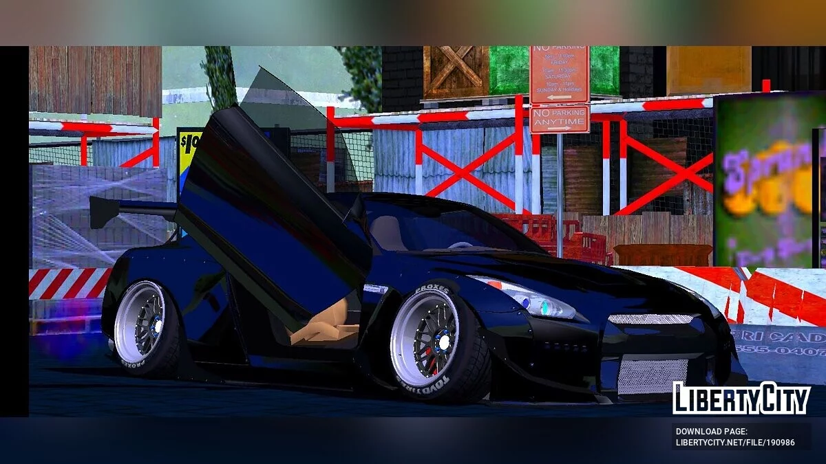 Nissan R35 Drift Rocket Bunny / GTA San Andreas (iOS, Android)