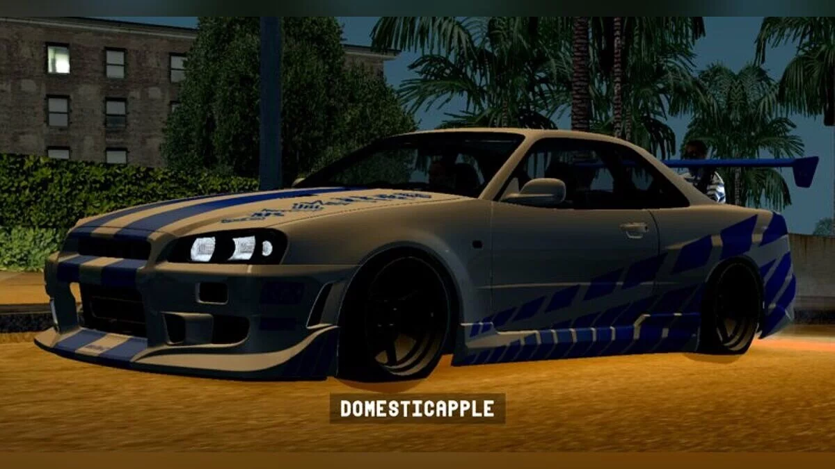 Nissan Skyline GT-R R34 de 1999 / GTA San Andreas (iOS, Android)