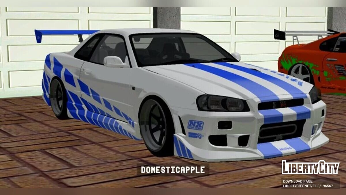 Nissan Skyline GT-R R34 de 1999 / GTA San Andreas (iOS, Android)