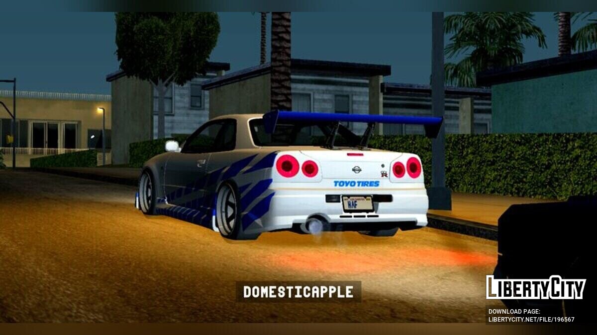 Download 1999 Nissan Skyline GT-R R34 for GTA San Andreas (iOS, Android)